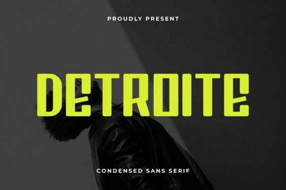 Detroite Font: Bold Display Type for Makers