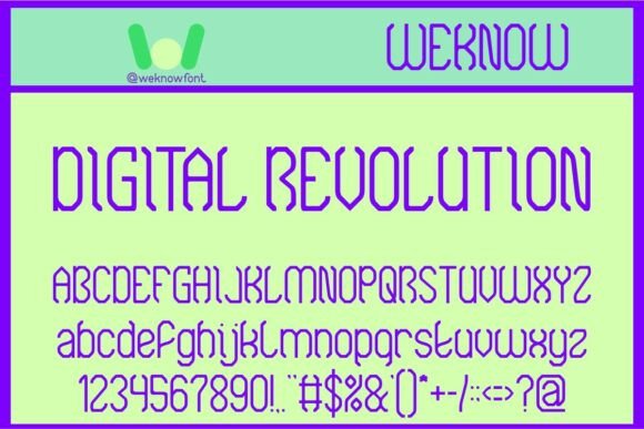 Digital Revolution Font: A Display Typeface for Editorial Design