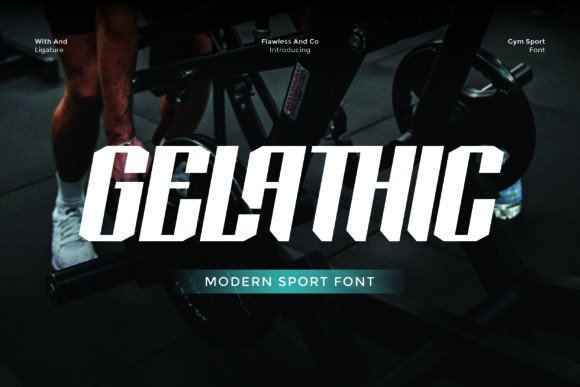Gelathic Font: Bold Display Type for Handmade Labels