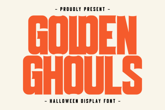 Golden Ghouls Font: Bold Display Typography for Web Design