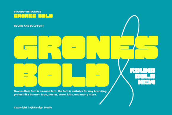 Grones Bold Font for Modern Editorial Design