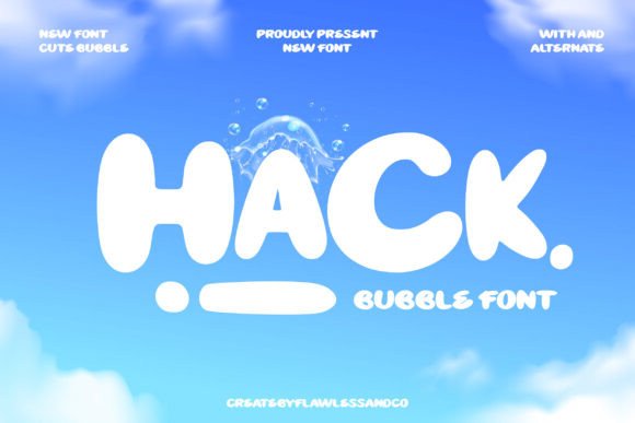 Hackbubble Font: Playful Display Type for Web Design