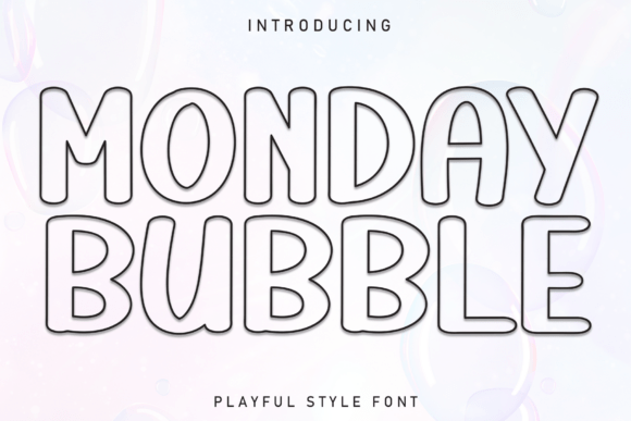 Monday Bubble Font: A Soft Display Typeface for Editorial Design