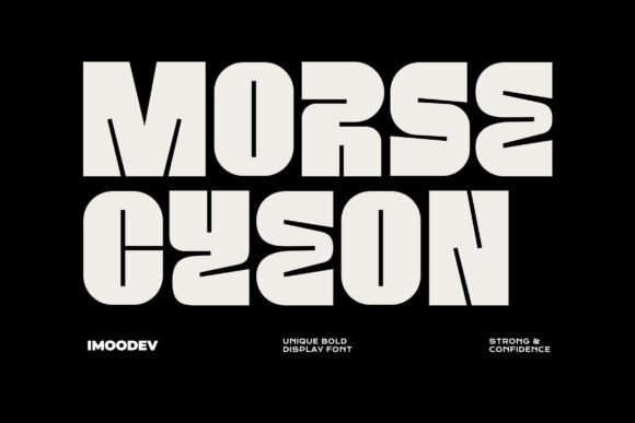 Morse Cyeon Font: A 70s Display Typeface for Branding
