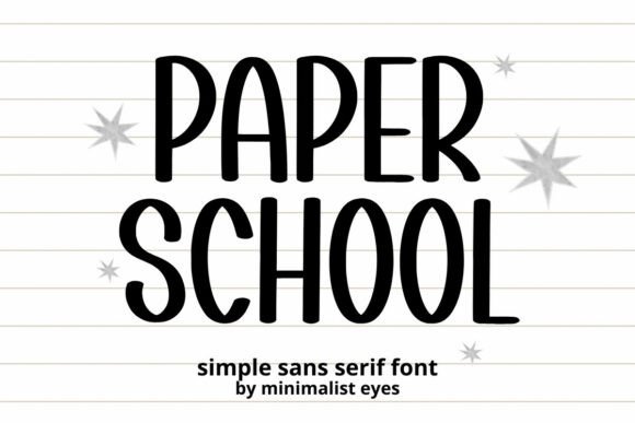 Paper School Font: A Display Typeface for Playful Campaigns