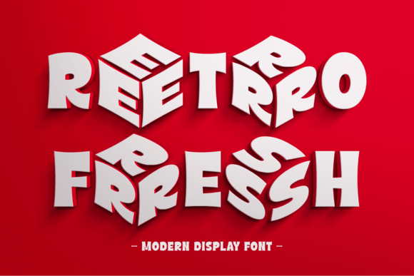 Retro Fresh Font: A Bold Display Typeface for Branding