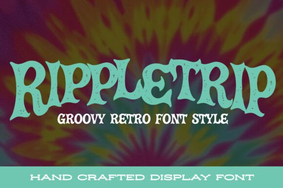 Rippletrip Font: Groovy Display Typography for Editorial Design