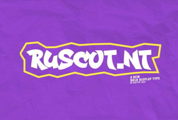 Ruscot Font: Bold Display Typography for Editorial Design