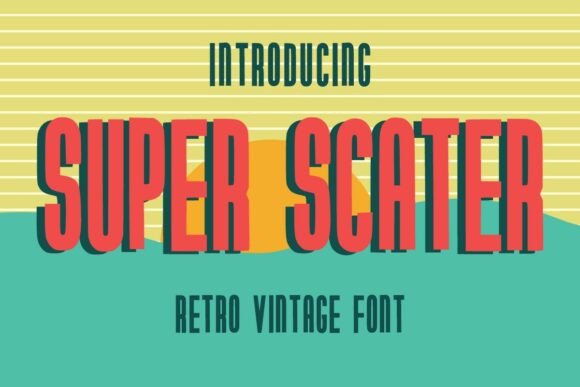 Superscater Regular Font Review: Retro Display Type for Branding