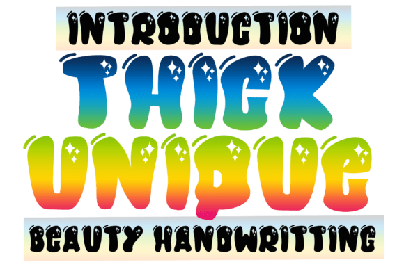 Thick Unique Font: Bold Display Type for Web Design