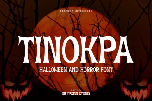 Tinokpa Font: A Spooky Display Typeface for Branding