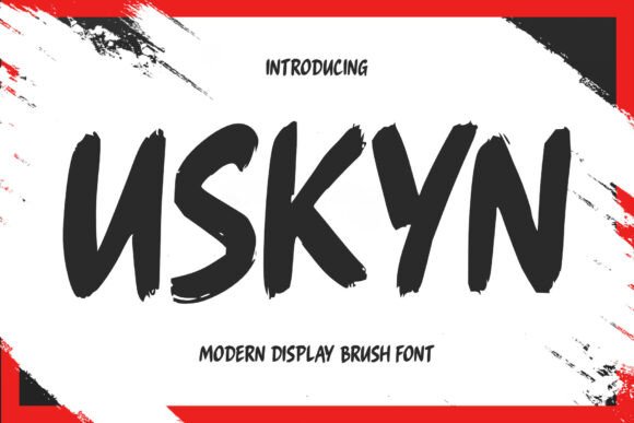 Uskyn Font: Modern Brush Display for Web Design