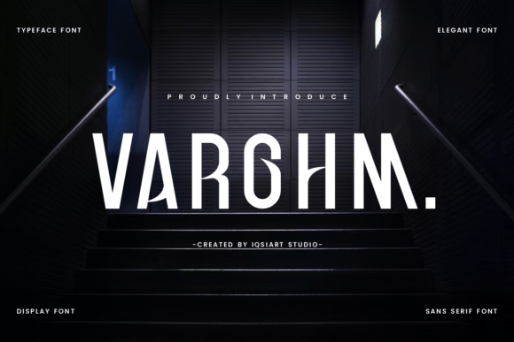 Varohm Font: Modern Display Type for Crafters