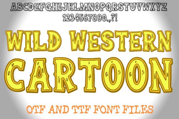 Wild Western Cartoon Font for Playful Editorial Design